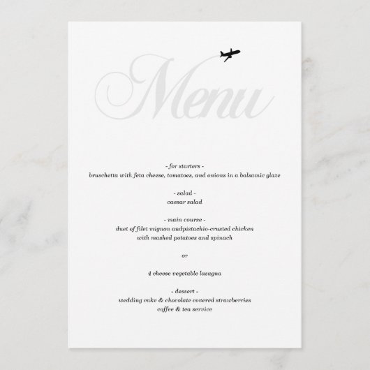 Starterfertig Menükarte (Vorderseite)