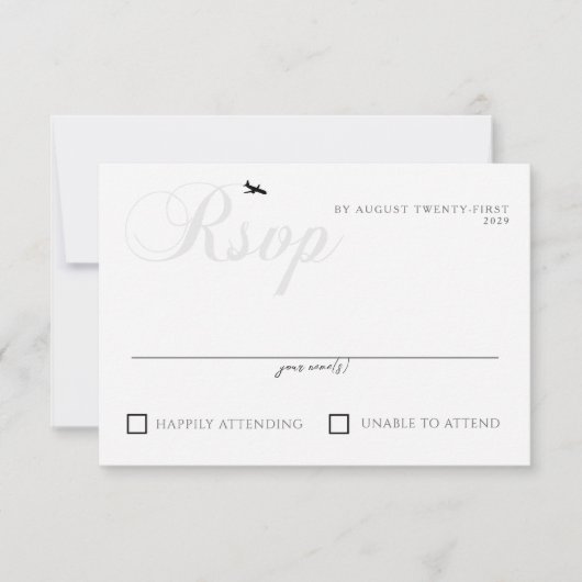 Starterfertig RSVP Karte (Vorderseite)