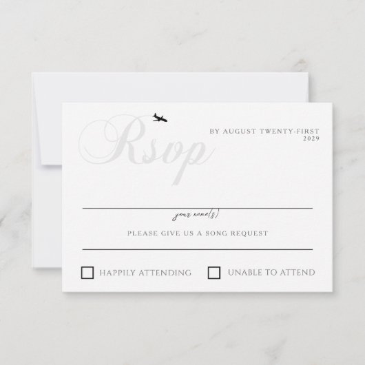 Starterfertig RSVP Karte (Vorderseite)