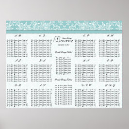 Startet bei $12.80 Seating Chart Alphabetische Ord Poster