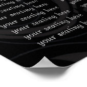 Startet bei $12.80 Seating Chart für Empfang Poster (Ecke)