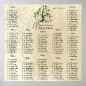 Startet bei $13.20 Seating Chart 12 Tische Poster (Vorne)