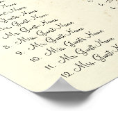 Startet bei $13.20 Seating Chart 12 Tische Poster (Ecke)