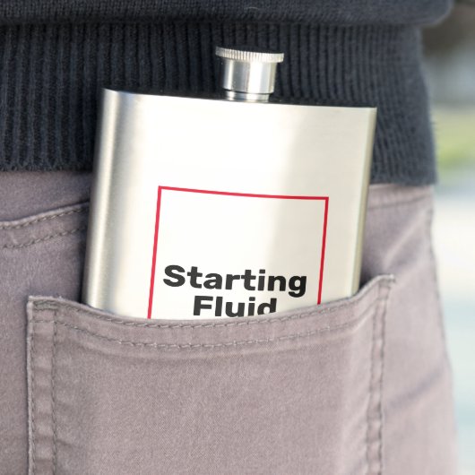 Startflüssigkeit Flachmann (Beispiel)