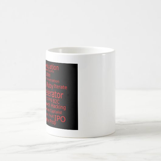 Startgeschäfts-Jargon-Wolken-Tasse Kaffeetasse (Mittel)