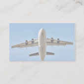 Starthöhe des Flugzeugs Visitenkarte (Rückseite)