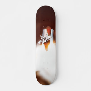 Startillustration des Space Shuttle Skateboard