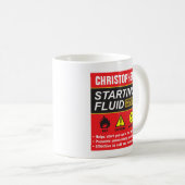 Starting Fluid Personalized Parody Kaffeetasse (VorderseiteRechts)