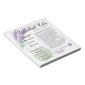 Startleitfaden für Lavendelöle Notizblock (angewinkelt)