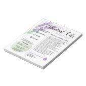 Startleitfaden für Lavendelöle Notizblock (Rotiert)