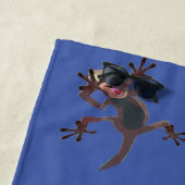 Startling Funny Gecko Lizard Blue Individuelle Nam Strandtuch (Beispiel)