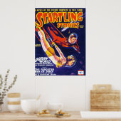 STARTLING STORIES Vintage Pulp Magazine Cover Art Poster (Küche)