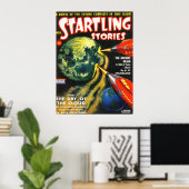 STARTLING STORIES Vintage Pulp Magazine Cover Art Poster (Heimbüro)