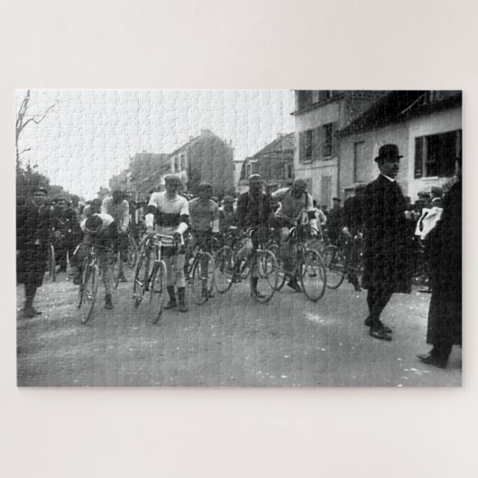 Startlinie der Paris-Roubaix-Radtouren 1908 Puzzle (Horizontal)