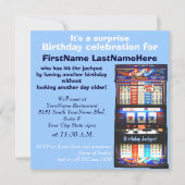 Startmaschine Geburtstagsparty Einladung (Vorderseite)