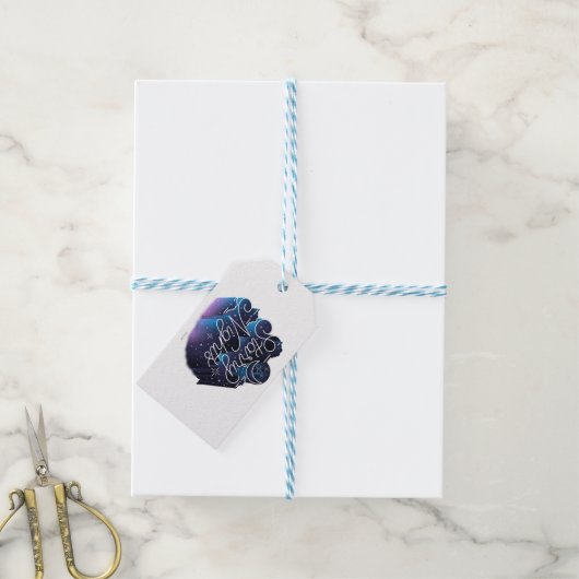 Startnächte / Geschenktafel Geschenkanhänger (Mit Garn)