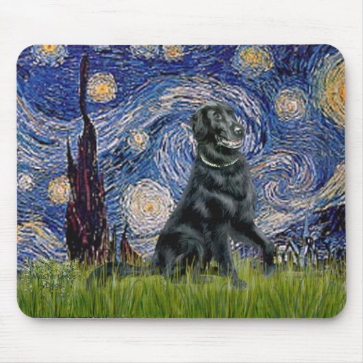 Startnähe - flach überzogener Retriever 2 Mousepad (Vorne)