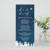 Startnight Christmas Dinner Menu Card Menükarte (Stehend Vorderseite)