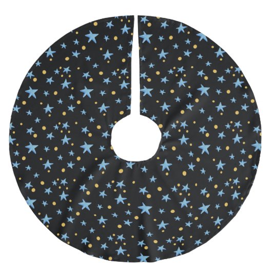 Startnight Gemusterte Weihnachten Polyester Weihnachtsbaumdecke (Vorderseite)