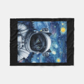 Startnight Kosmic Cat Astronaut Art Fleecedecke (Vorderseite (Horizontal))