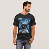 Startnight Kosmic Cat Astronaut Art T-Shirt (Vorne ganz)