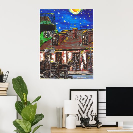 Startnight Old Black Smith Shop Poster (Heimbüro)