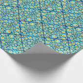 Startnight on Sea Doodle Diamond Tile Geschenkpapier (Ecke)