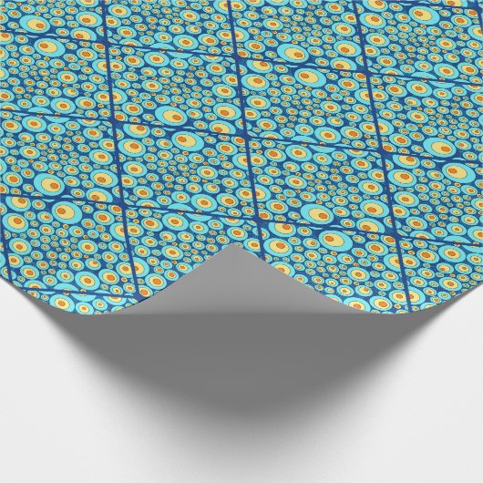 Startnight on Sea Doodle Diamond Tile Geschenkpapier (Ecke)