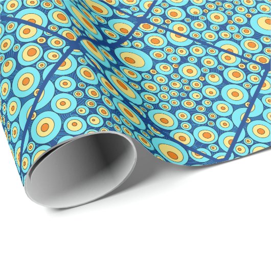 Startnight on Sea Doodle Diamond Tile Geschenkpapier (Rolleneckpunkt)