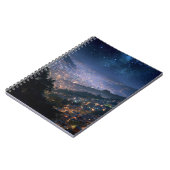 Startnight Over Glow City Notebook Notizblock (Linke Seite)