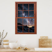 Startnight Skies Window Illusion - Fake Window Poster (Küche)