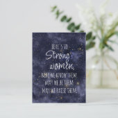 Startnight Strong Women Motivierend Postcard Postkarte (Stehend Vorderseite)