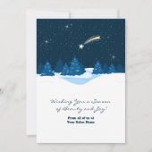 Startnight Winterscape Holiday Card (Vorderseite)