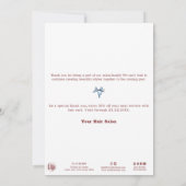 Startnight Winterscape Holiday Card (Rückseite)