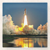 Startplatz Cape Canaveral Florida Glasuntersetzer (Vorderseite)