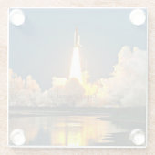 Startplatz Cape Canaveral Florida Glasuntersetzer (Rückseite)