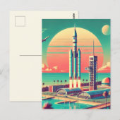 Startplatz für Atomfuturistic New Florida Postkarte (Vorne/Hinten)