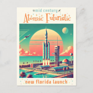 Startplatz für Atomfuturistic New Florida Postkarte