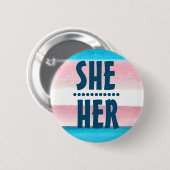 STARTPRONOUN SHER/HER-ABZEICHEN BUTTON (Vorne & Hinten)