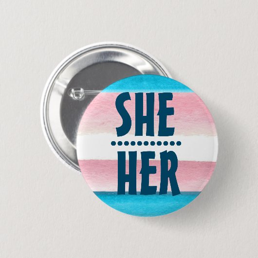 STARTPRONOUN SHER/HER-ABZEICHEN BUTTON (Vorne & Hinten)