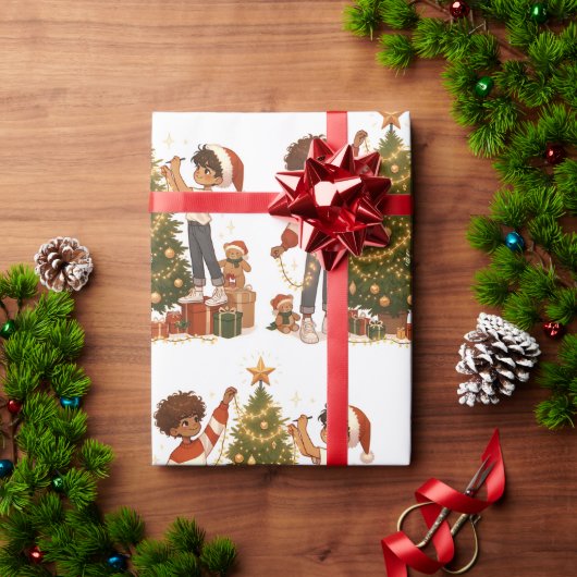 Starts Moments - Weihnachtswrapping Paper Geschenkpapier (Feiertagsgeschenk)