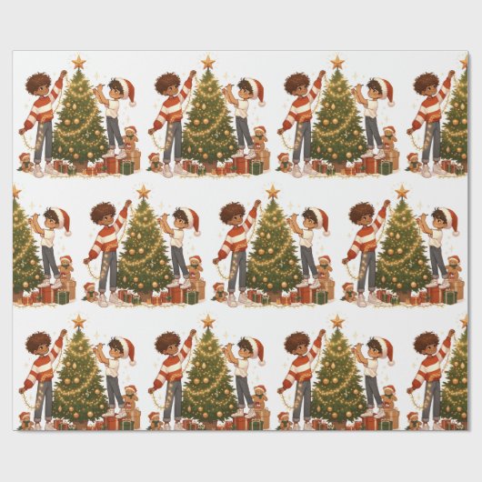 Starts Moments - Weihnachtswrapping Paper Geschenkpapier (Flach)