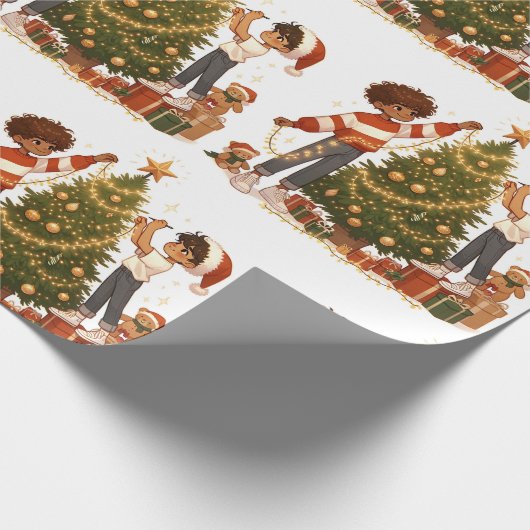 Starts Moments - Weihnachtswrapping Paper Geschenkpapier (Ecke)