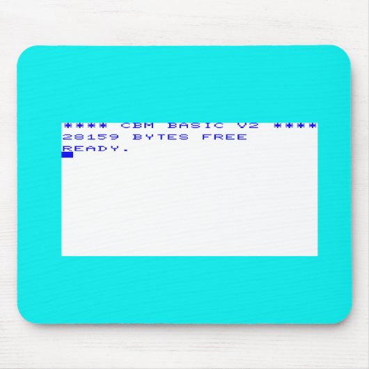 Startschirm des Flottenadmiral-Vic20 Mousepad (Vorne)