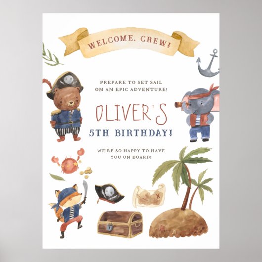 Startsegment der Piraten Poster (Vorne)