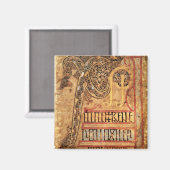 Startseite aus Lichfield Gospels, c.720 Magnet (Vorderseite/Rückseite)