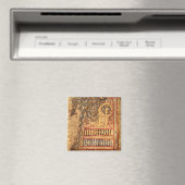 Startseite aus Lichfield Gospels, c.720 Magnet (In Situ (Geschirrspüler))