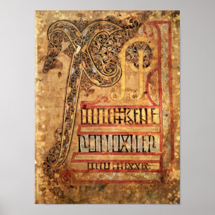 Startseite aus Lichfield Gospels, c.720 Poster