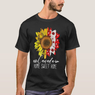 Startseite Kanada-Tag Ahorn Sonnenblume 1. Juli Un T-Shirt