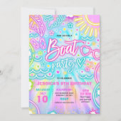 Startseite-Party-Gleitschirm Pad Gefärbte Krawatte Einladung (Vorderseite)